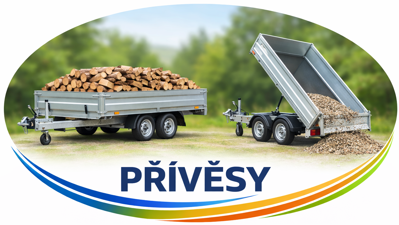 Prodej přívěsů za auto – kvalitní a spolehlivé přívěsy pro přepravu materiálu, dřeva, techniky i zahradního odpadu, široký výběr rozměrů a nosností..